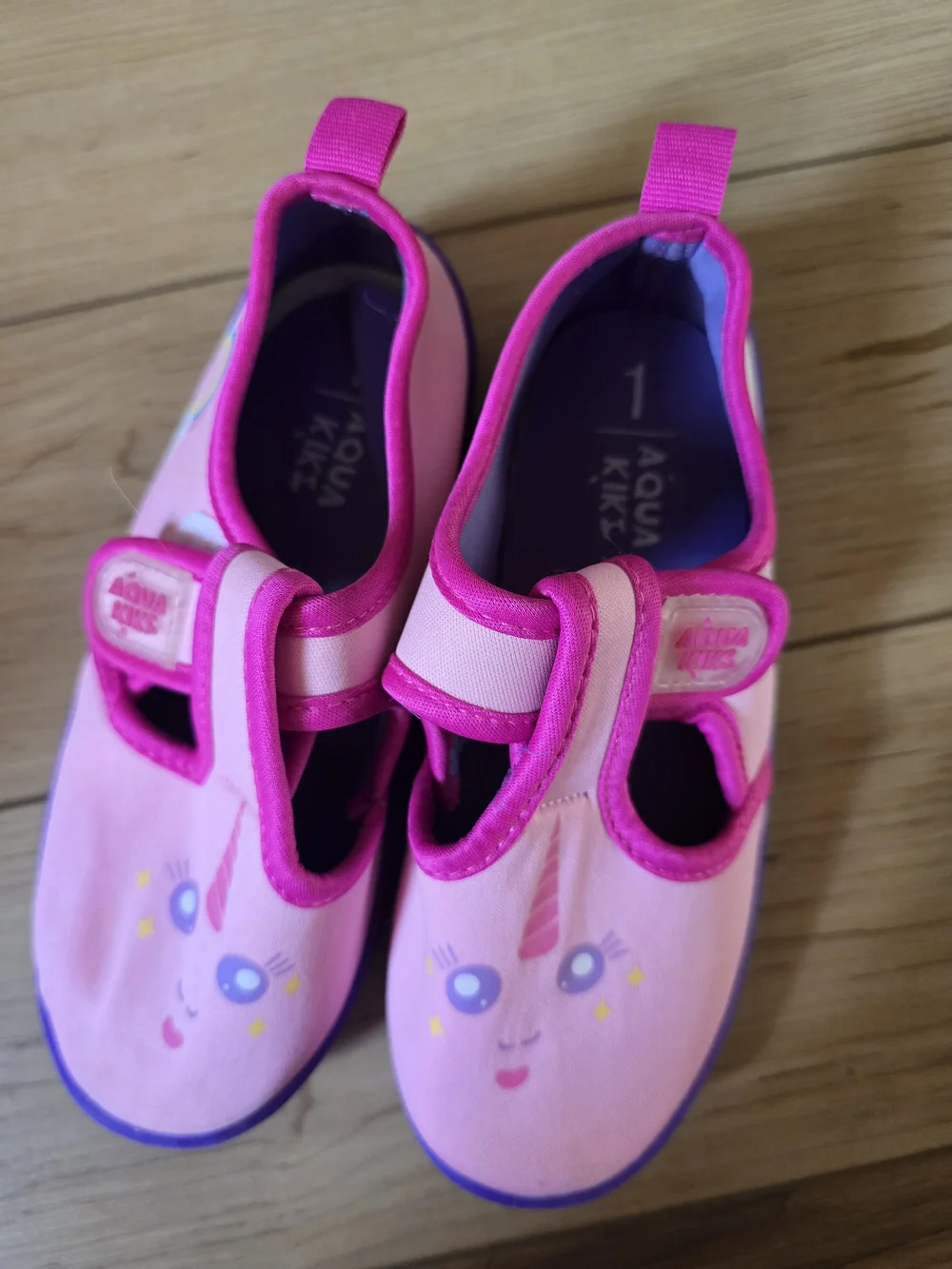 Aqua Kicks Girls' Pink Unicorn Water Shoes